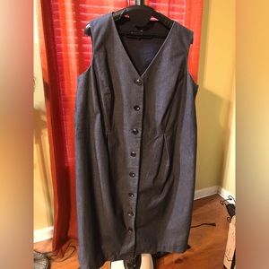 Liz Claiborne Denim Sleeveless Dress